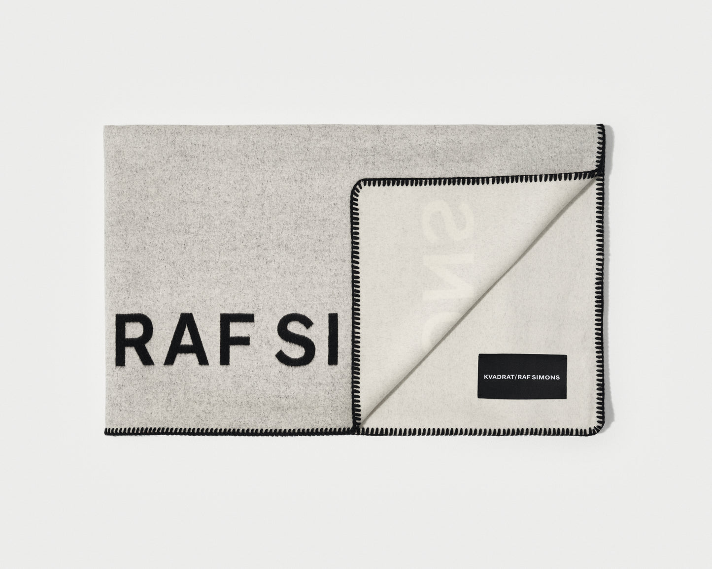 kvadrat raf simons off white cashmere throw