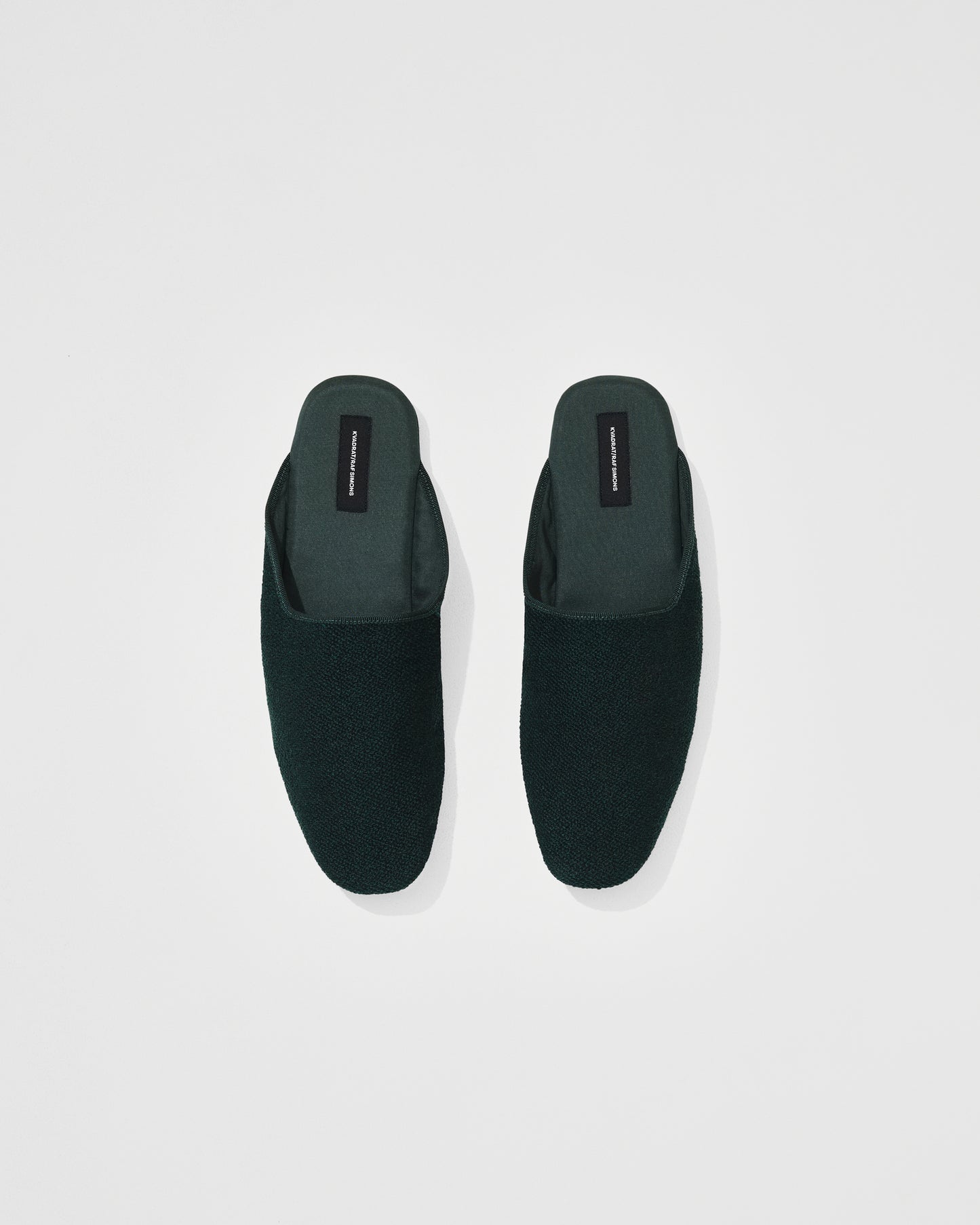 kvadrat raf simons dark green slippers