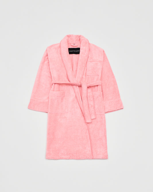 kvadrat raf simons pink whipstitch bathrobe