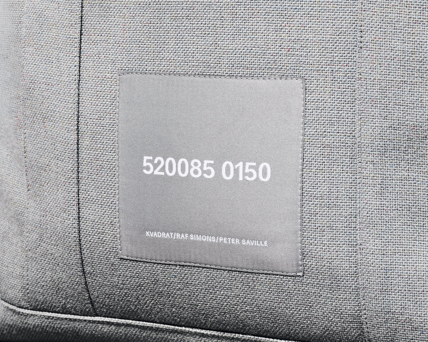kvadrat raf simons peter saville grey tote bag