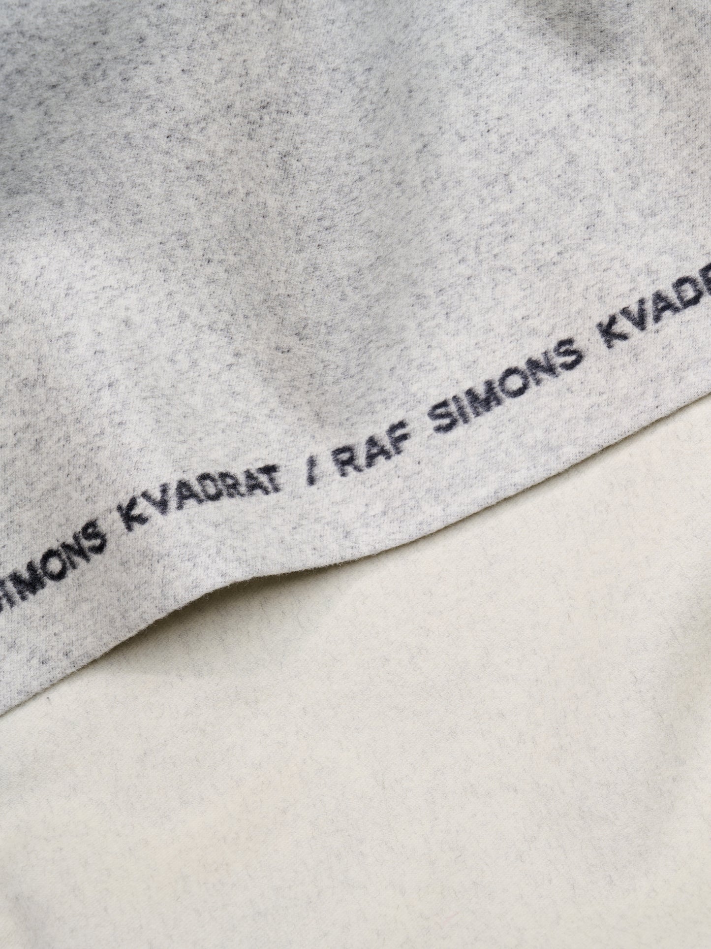 Double Face Wool Throw | Off White
