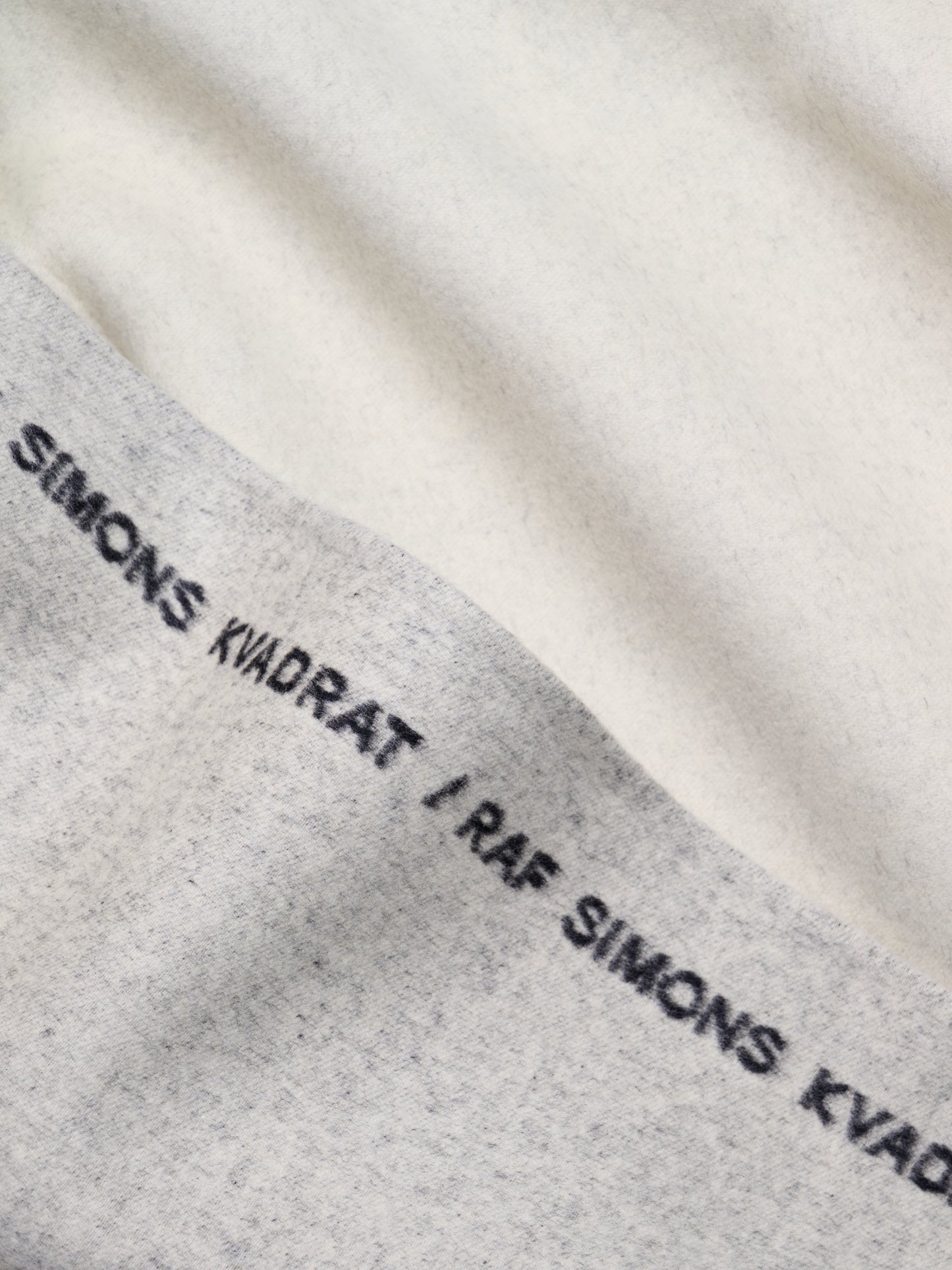 Double Face Wool Throw | Off White