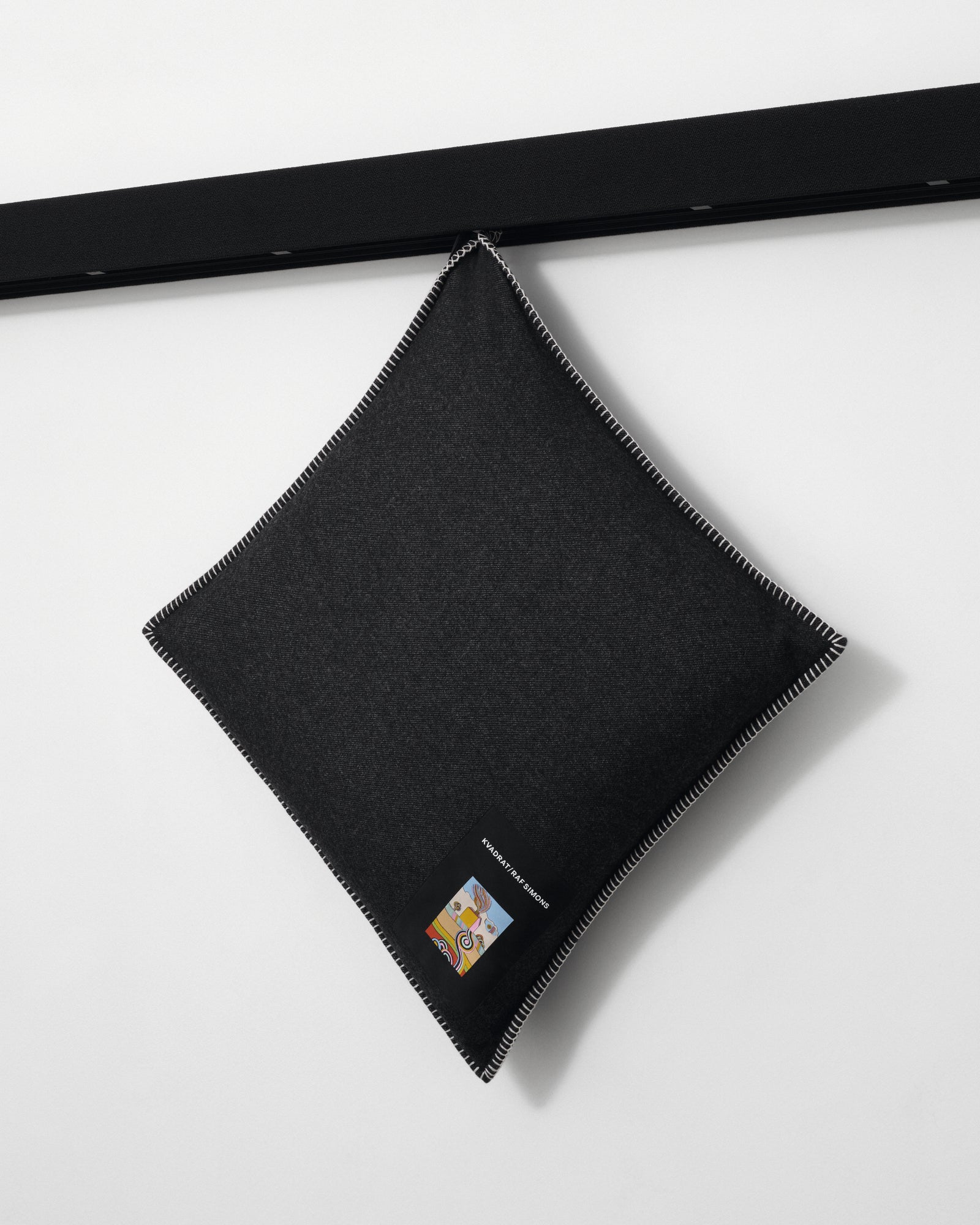 kvadrat raf simons black cushion
