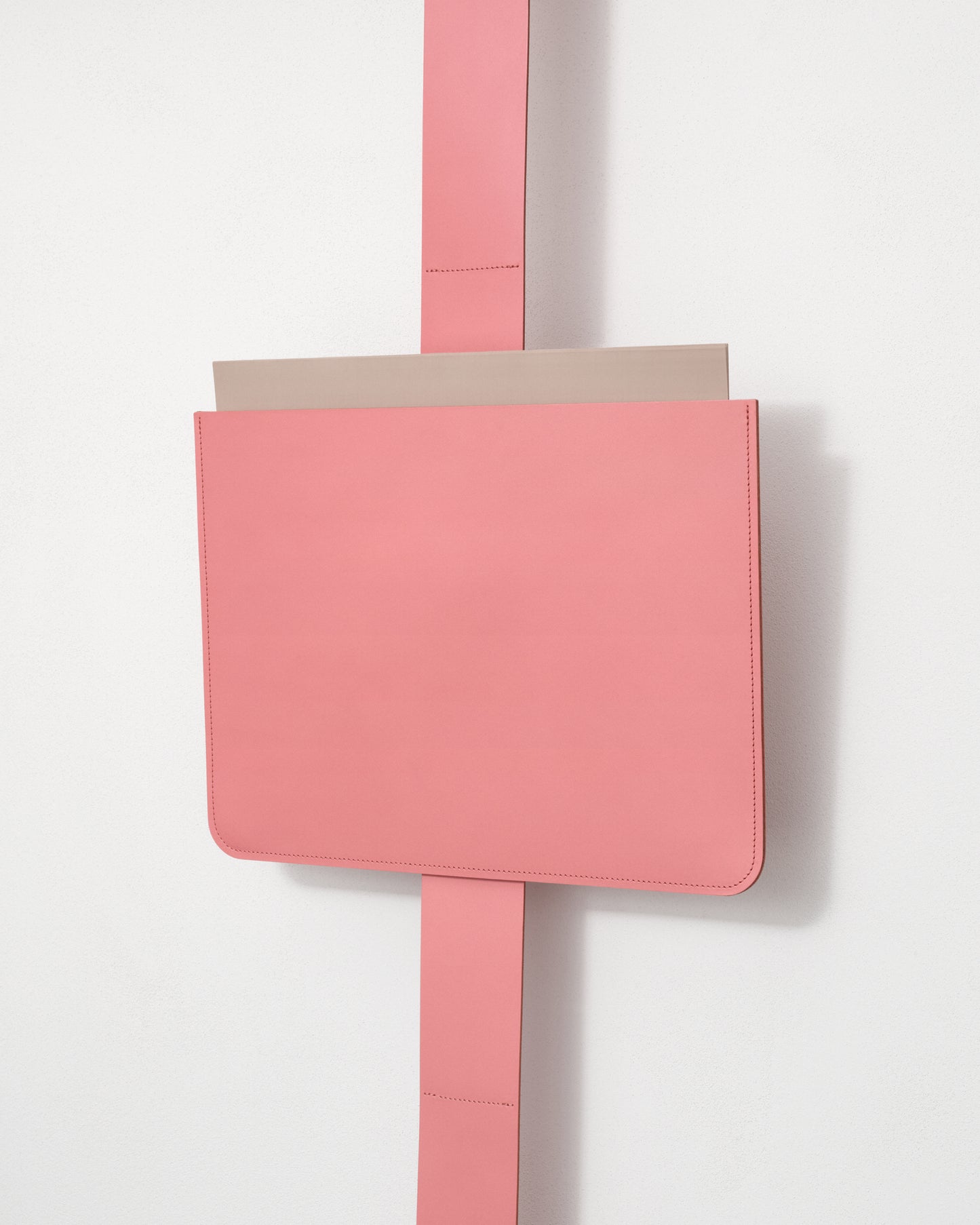 kvadrat raf simons pink leather sleeve leather strap