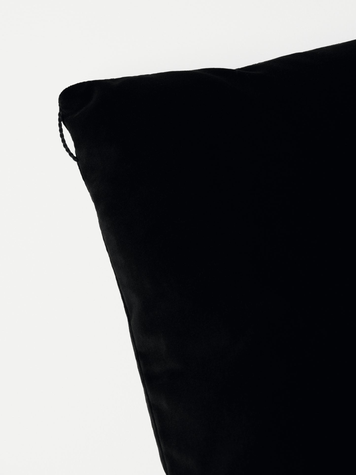 Asator Velvet Cushion | Raven Black