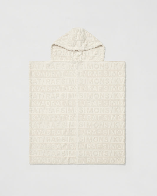 Cotton Jacquard Hooded Towel | Off White