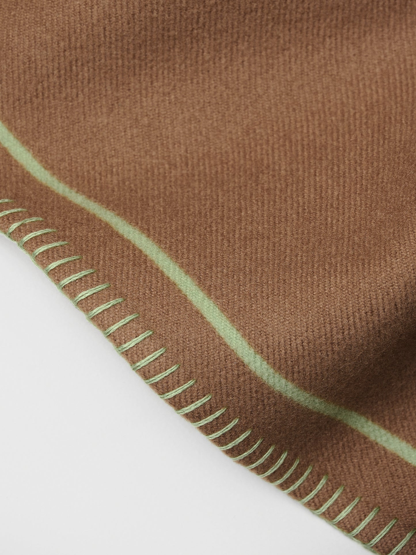Wool Jacquard Blanket | Desert Sand / Jade