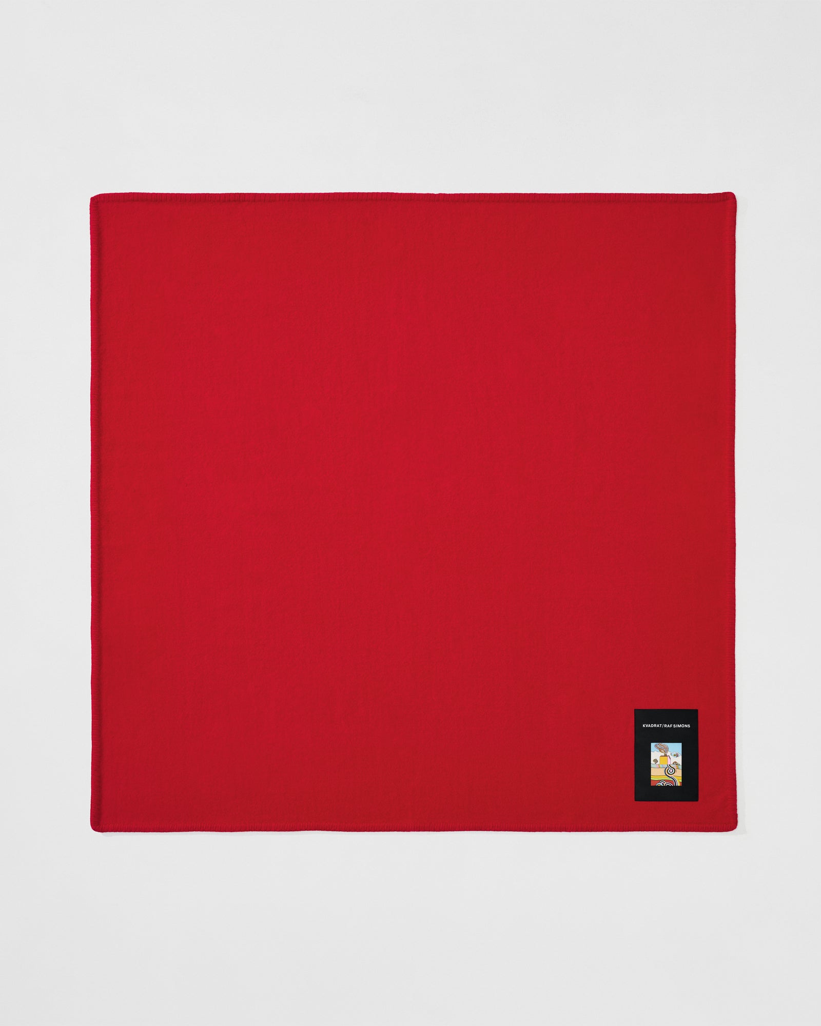 Wool Whipstitch Blanket | Vermillion Red – Kvadrat/Raf Simons
