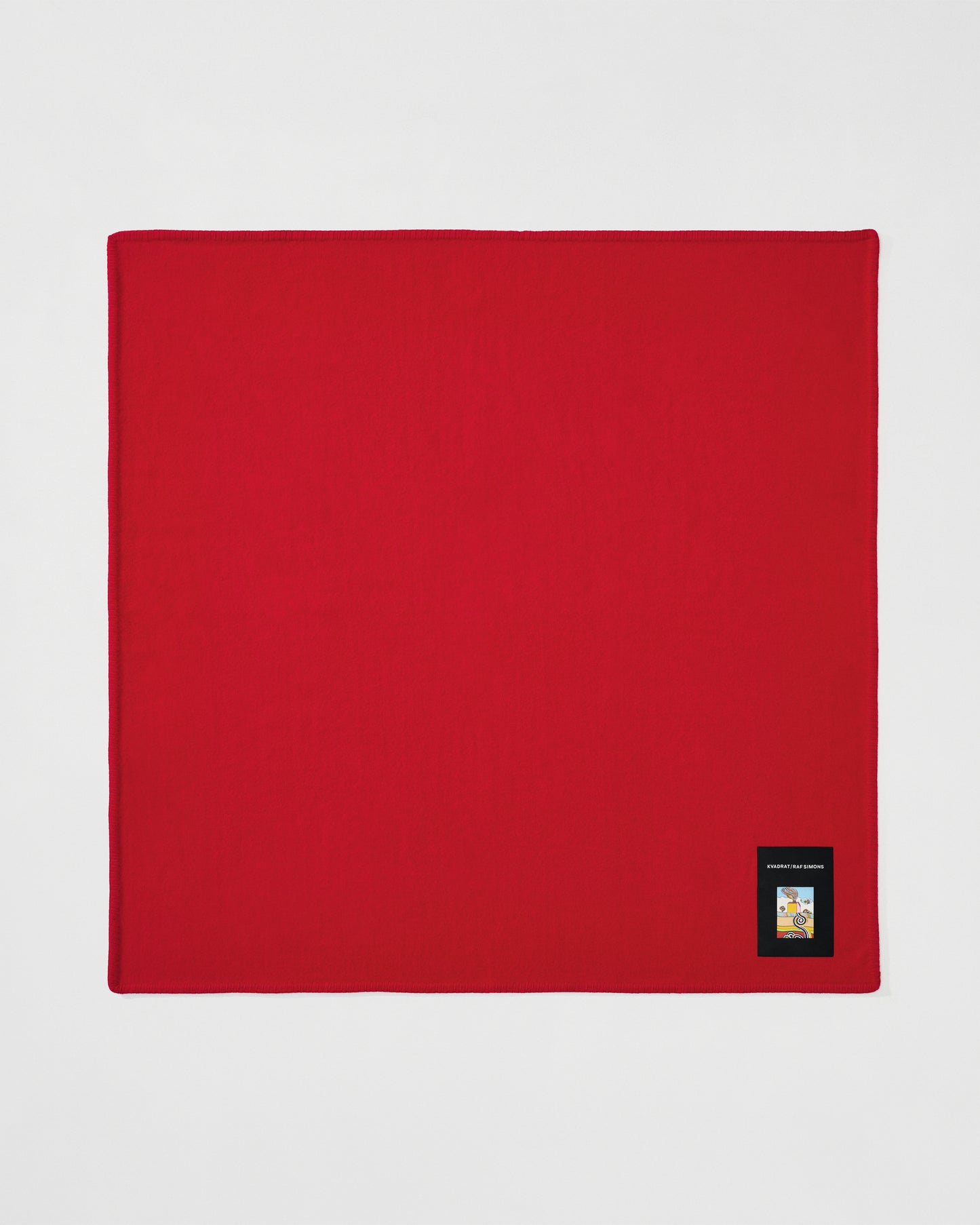 Wool Whipstitch Blanket | Vermillion Red