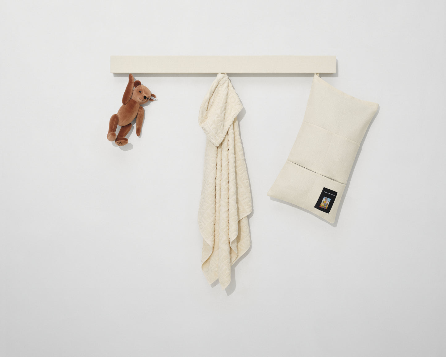 Cotton Jacquard Hooded Towel | Off White