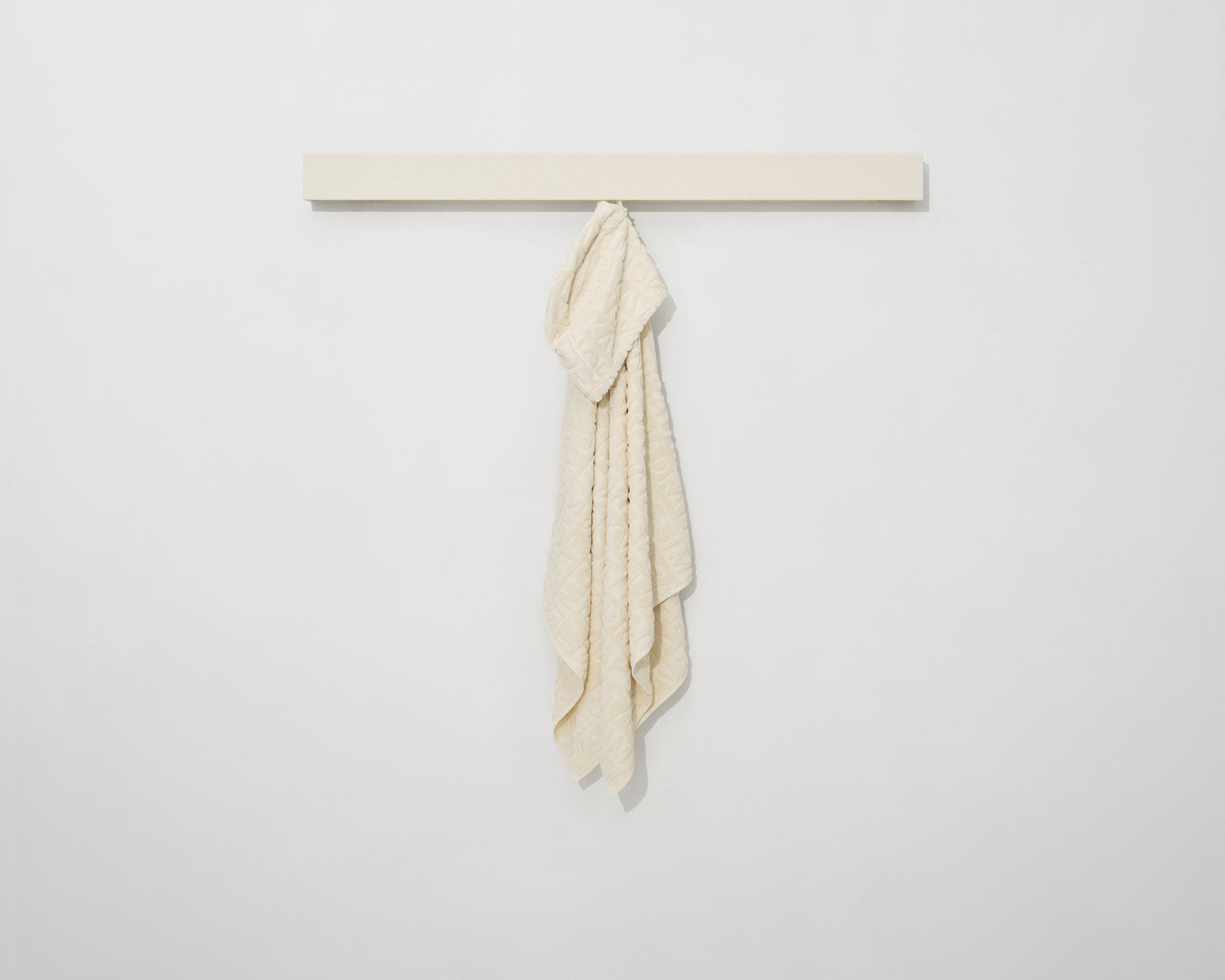 Cotton Jacquard Hooded Towel | Off White