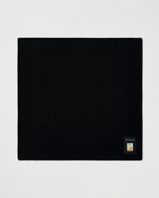 Wool Whipstitch Blanket | Raven Black