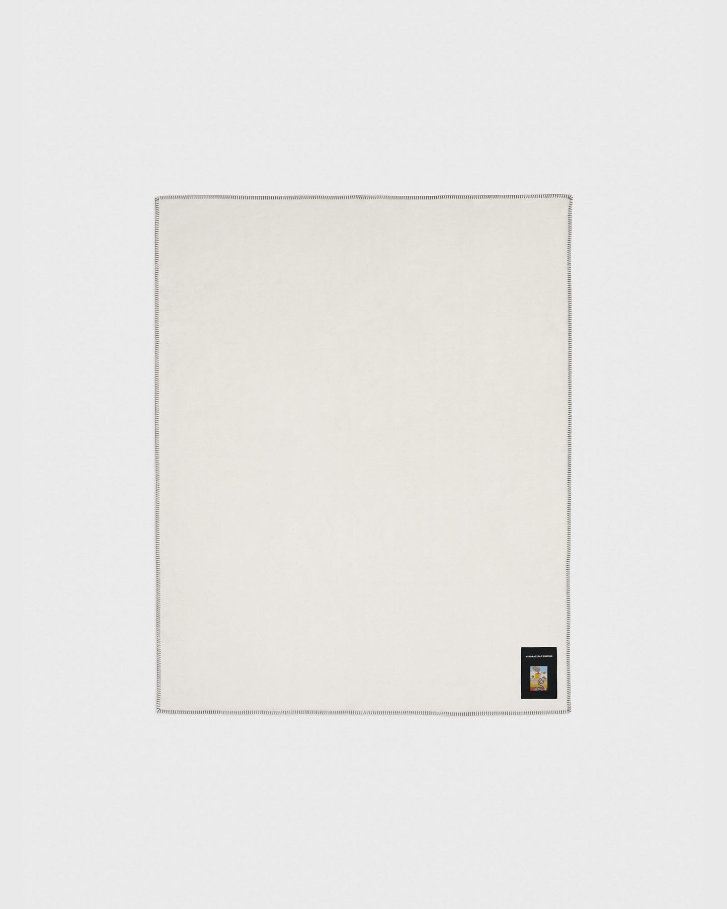 kvadrat raf simons lambswool throw off white