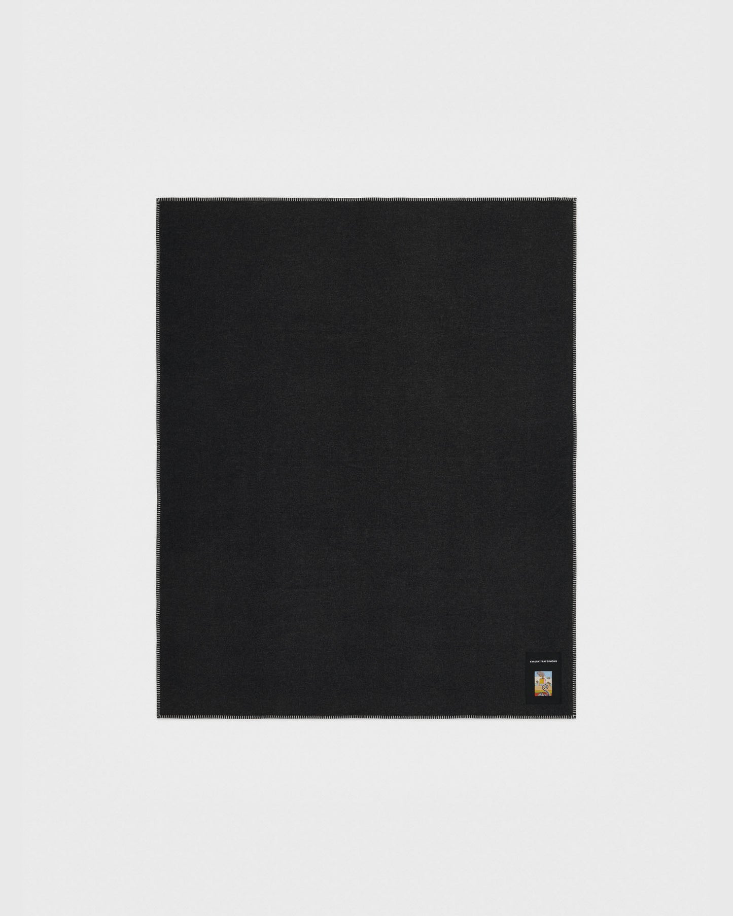 kvadrat raf simons lambswool throw black