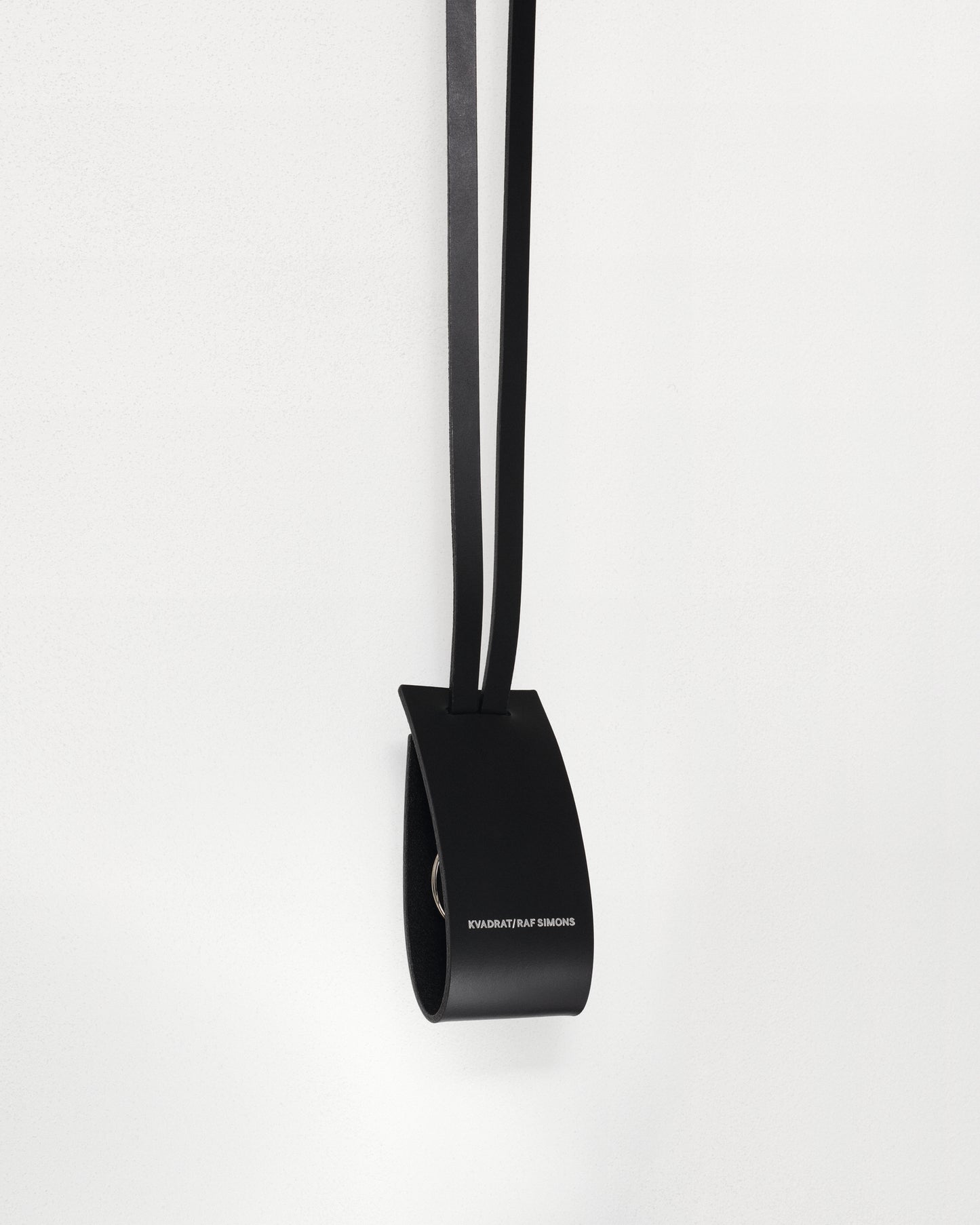 kvadrat raf simons leather key chain black