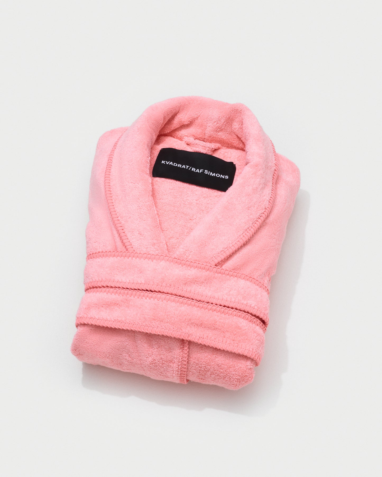 kvadrat raf simons whipstitch bathrobe pink
