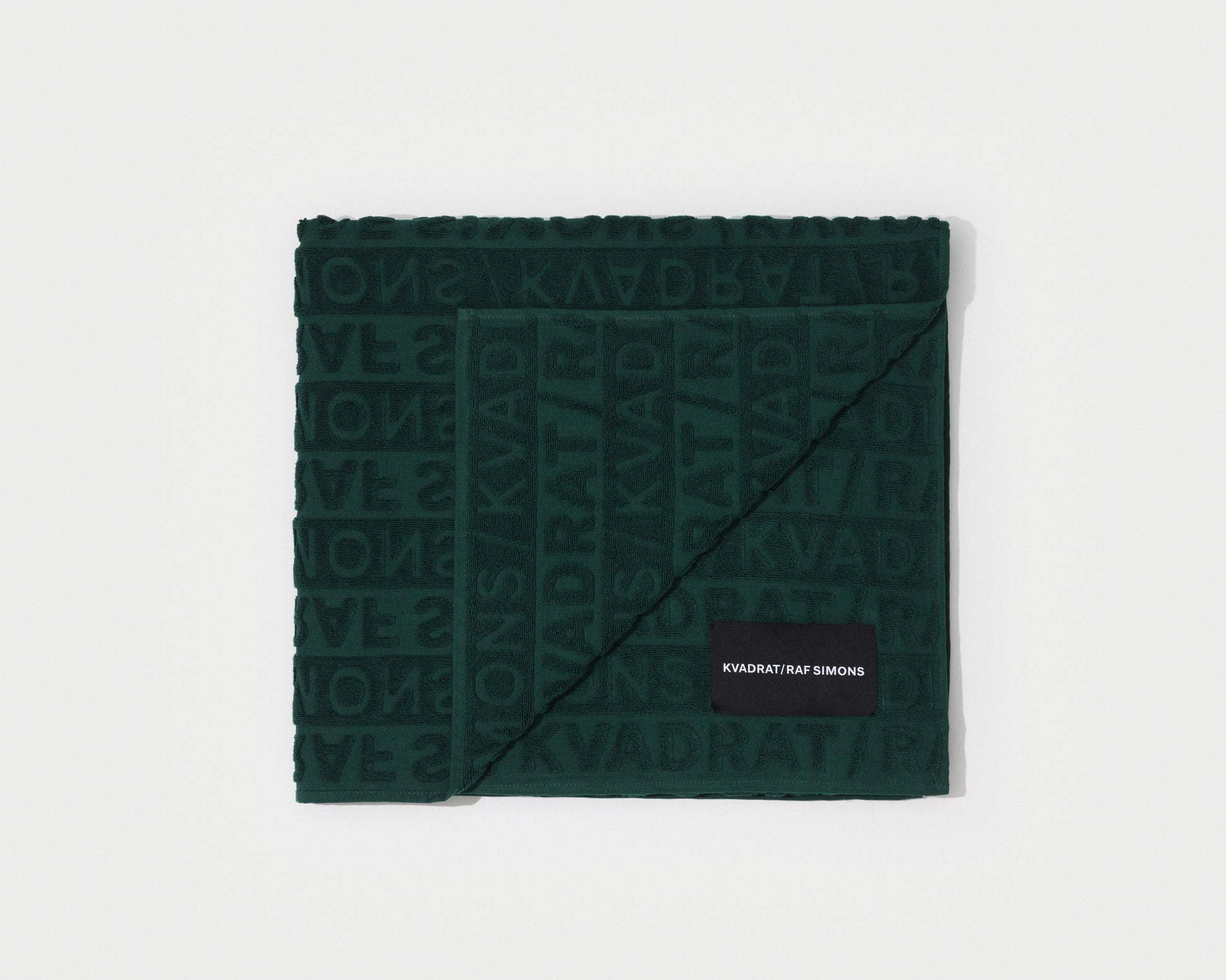 kvadrat raf simons beach towel dark green