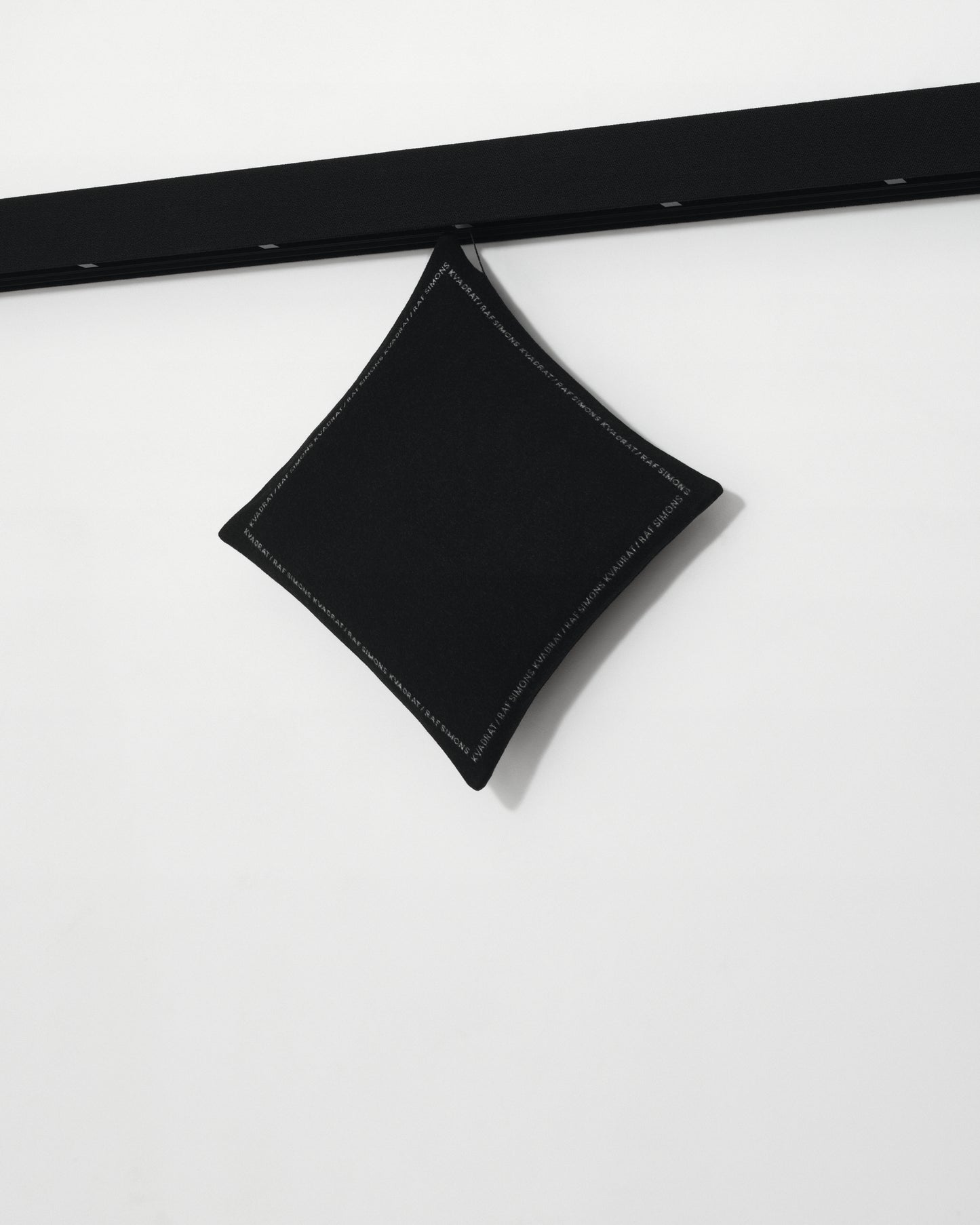 kvadrat raf simons double face wool cushion black