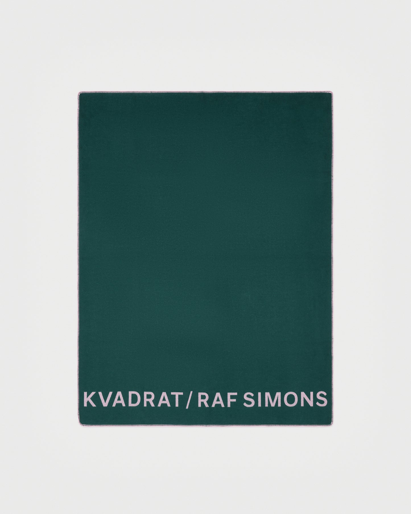 kvadrat raf simons double face wool throw dark green pink