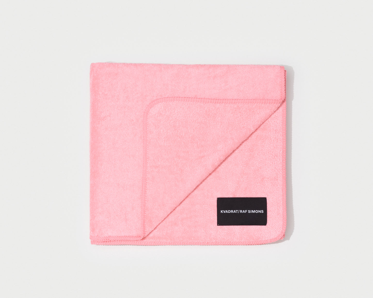 kvadrat raf simons whipstitch towel pink