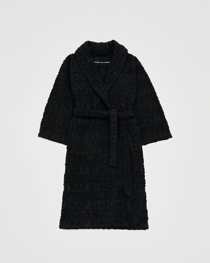 kvadrat raf simons black bathrobe 
