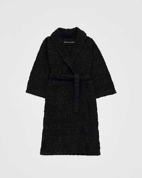 kvadrat raf simons black bathrobe 