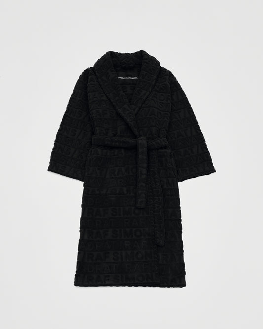 kvadrat raf simons black bathrobe 