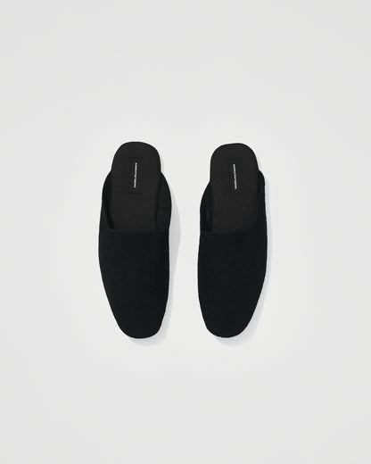 kvadrat raf simons black slippers
