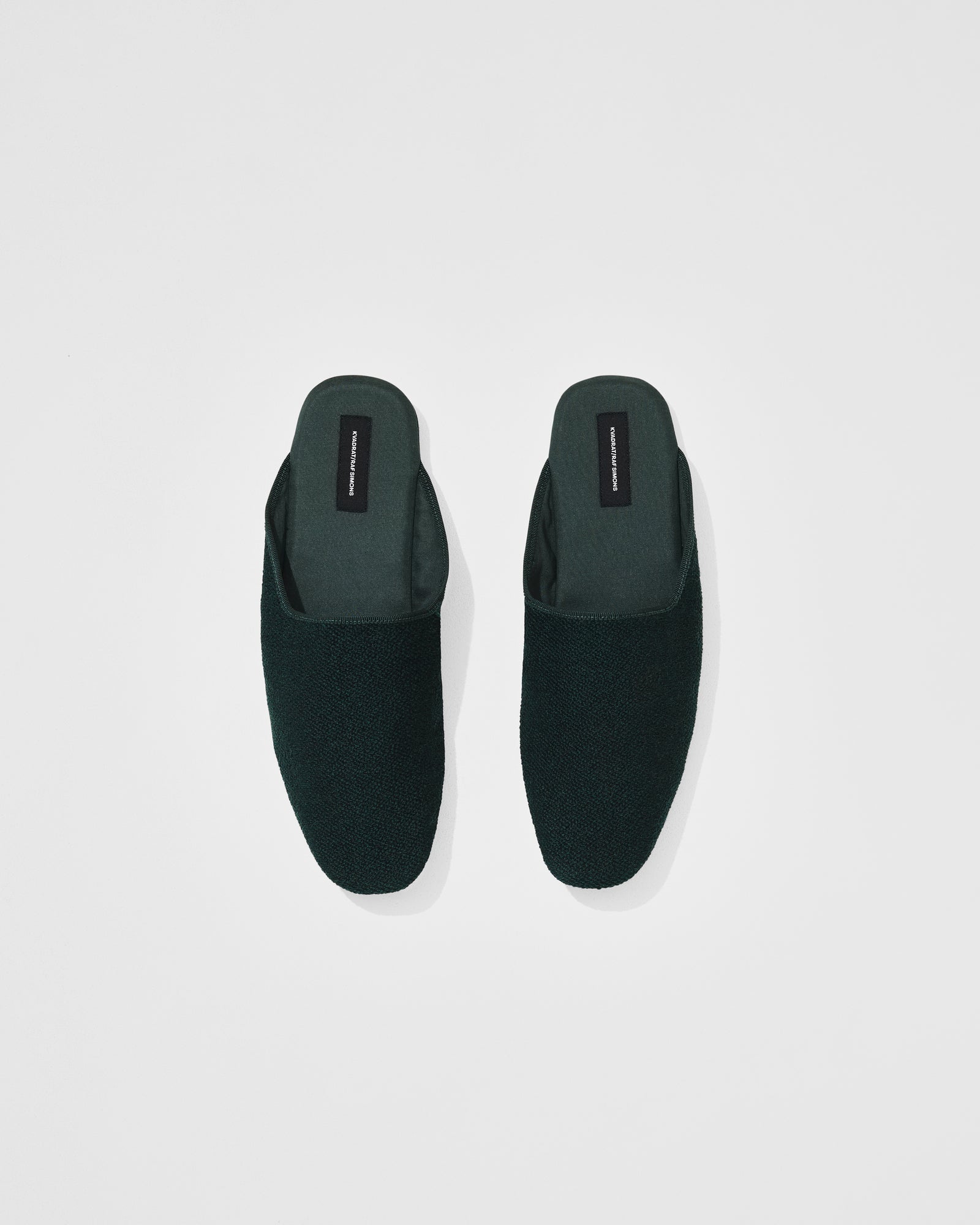 kvadrat raf simons dark green slippers