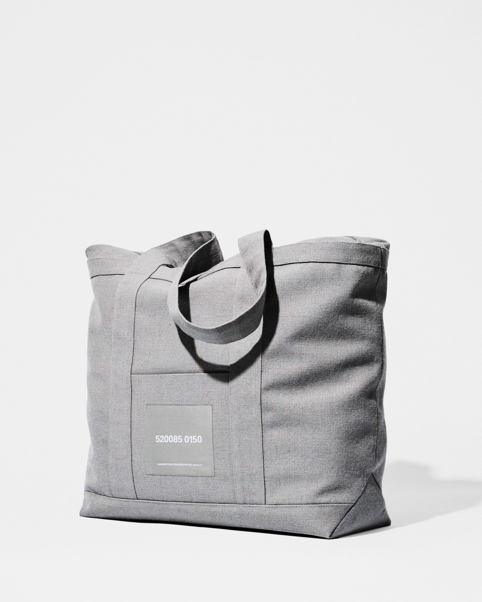 kvadrat raf simons peter saville grey tote bag