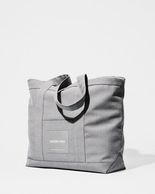 kvadrat raf simons peter saville grey tote bag