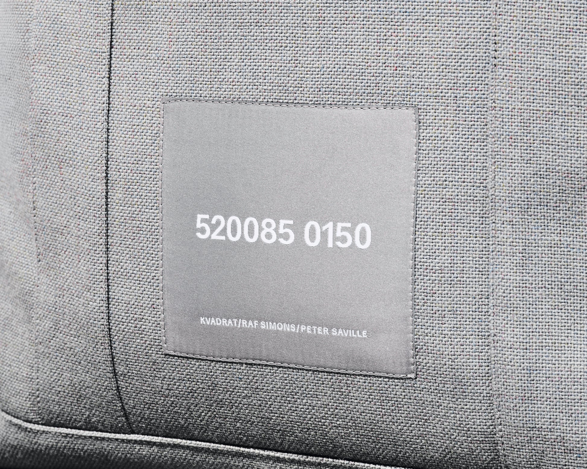 kvadrat raf simons peter saville grey tote bag