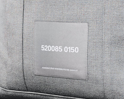 kvadrat raf simons peter saville grey tote bag