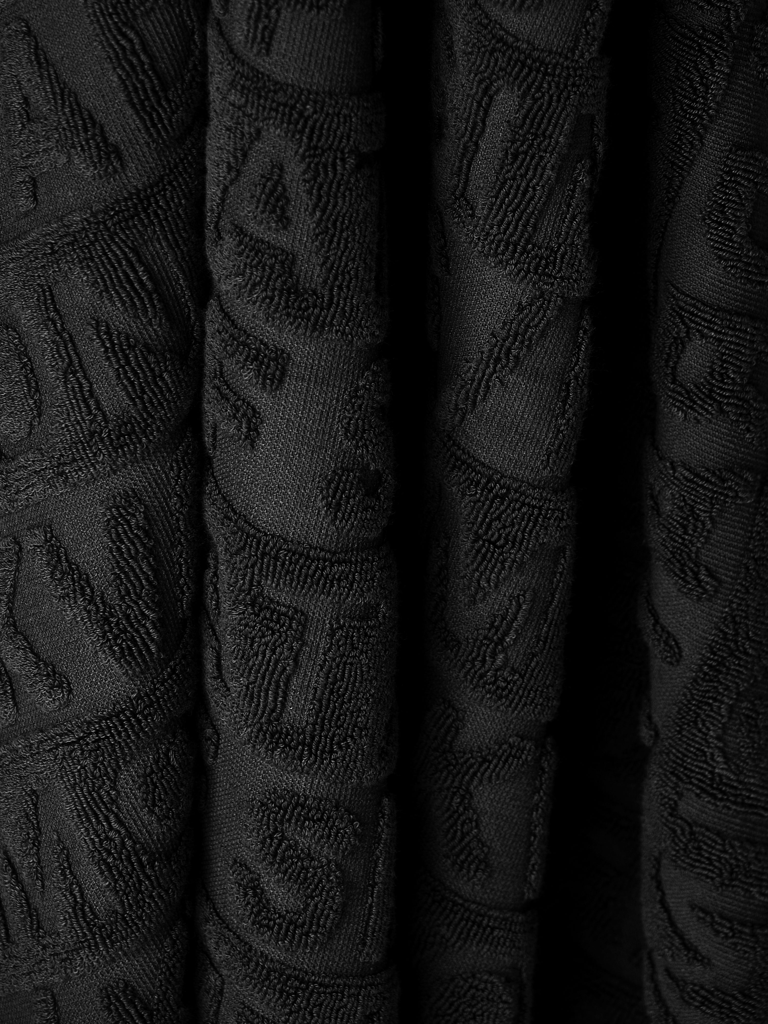 Kvadrat Raf Simons Beach Towel Black. Detail image.