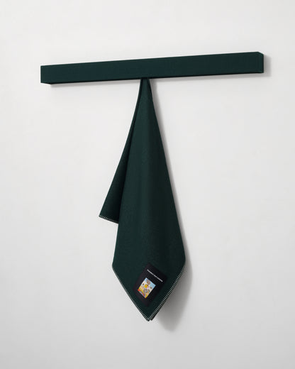 Lambswool Throw | Dark Green
