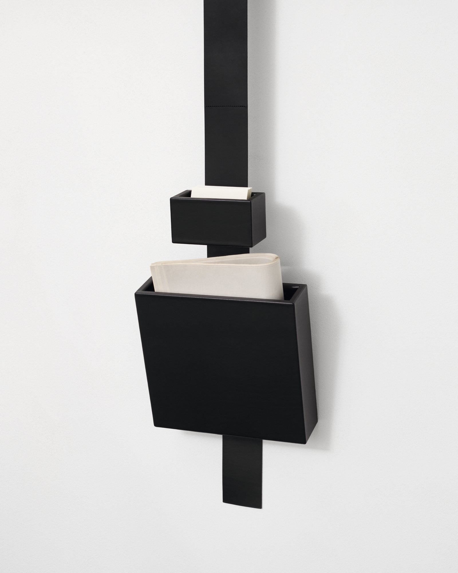 kvadrat raf simons black leather accessory box 