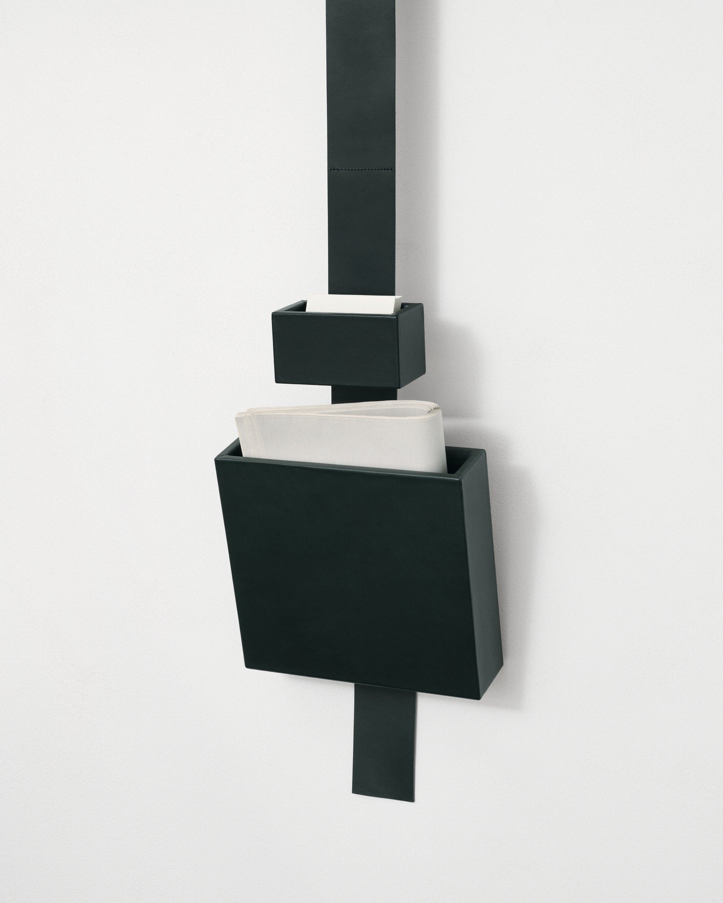 kvadrat raf simons dark green leather accessory box 