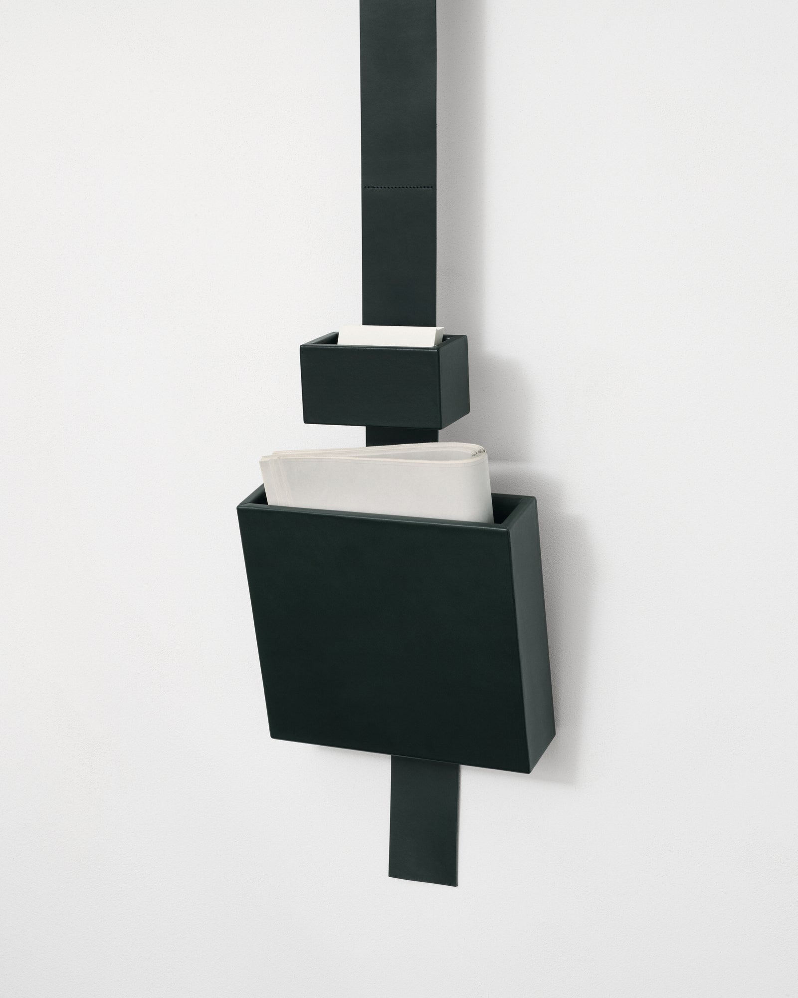 kvadrat raf simons dark green leather accessory box 