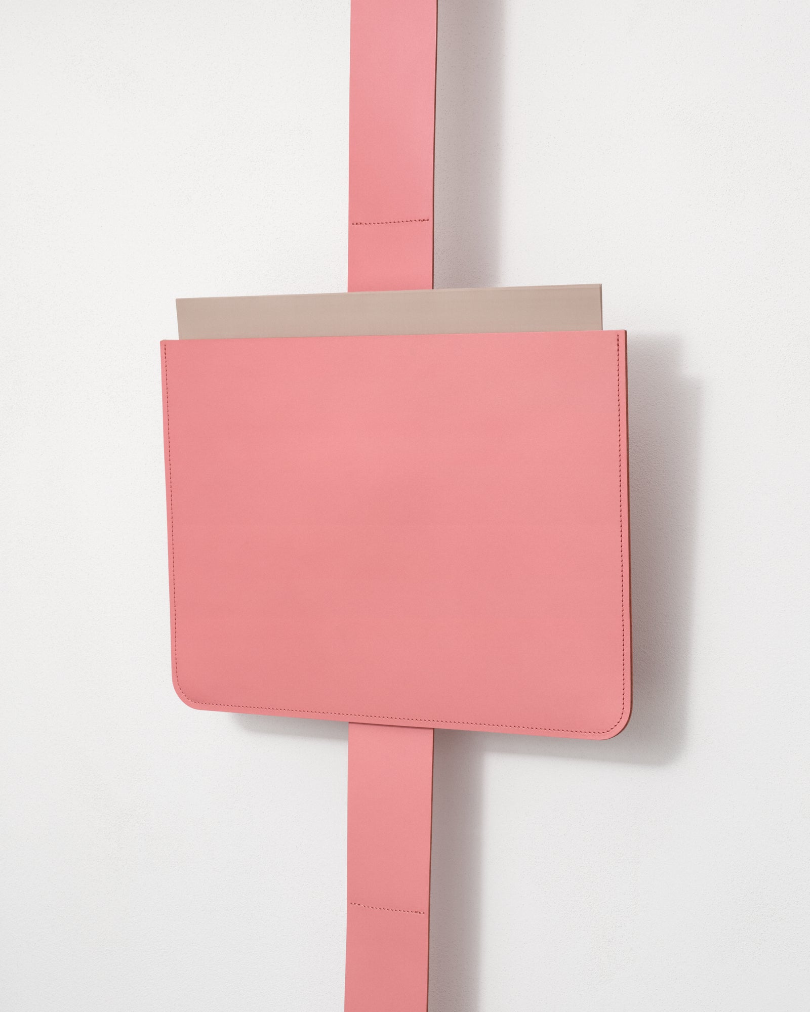 kvadrat raf simons pink leather sleeve leather strap

