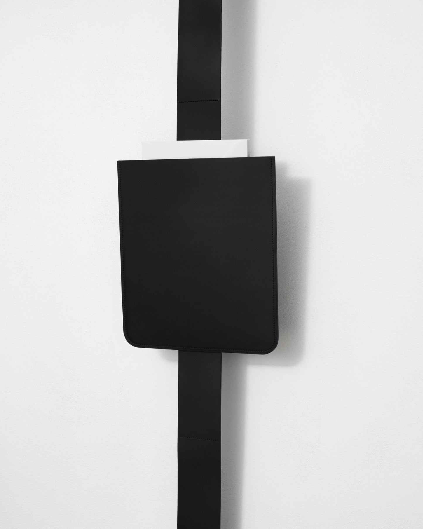 kvadrat raf simons black leather sleeve leather strap
