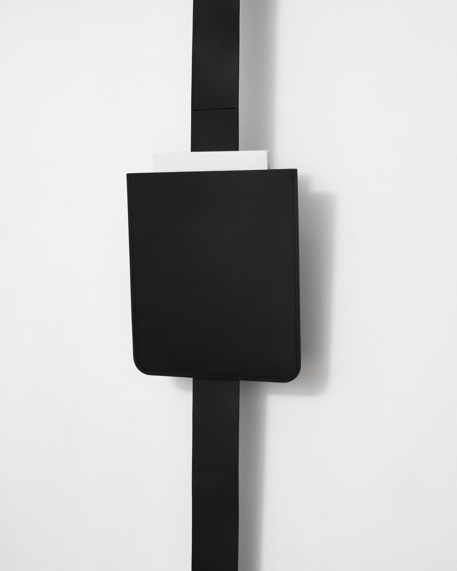 kvadrat raf simons black leather sleeve leather strap
