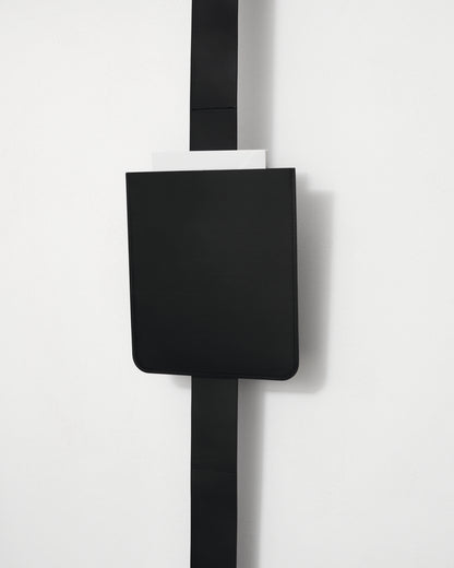 kvadrat raf simons black leather sleeve leather strap
