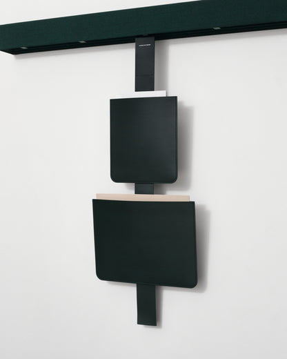 kvadrat raf simons dark green  leather sleeve leather strap
