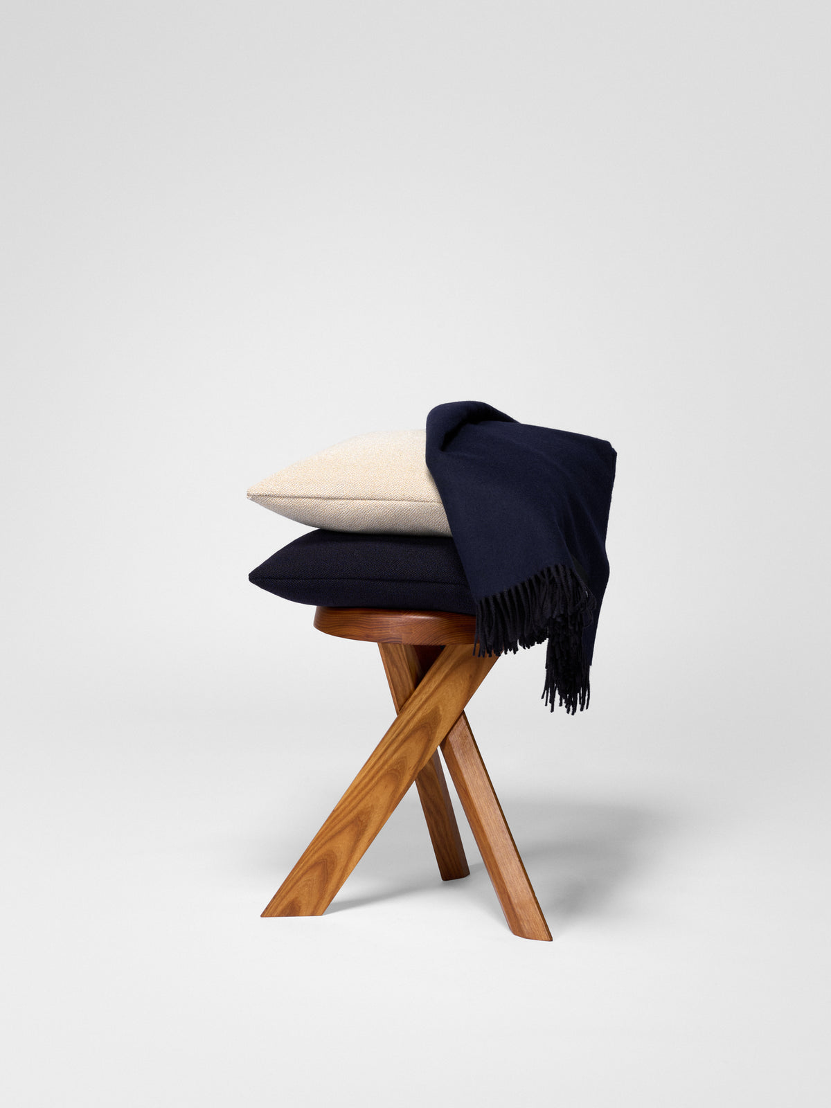 Vidar Duo throw | Dark blue/brown