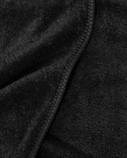 Whipstitch beach towel | Black