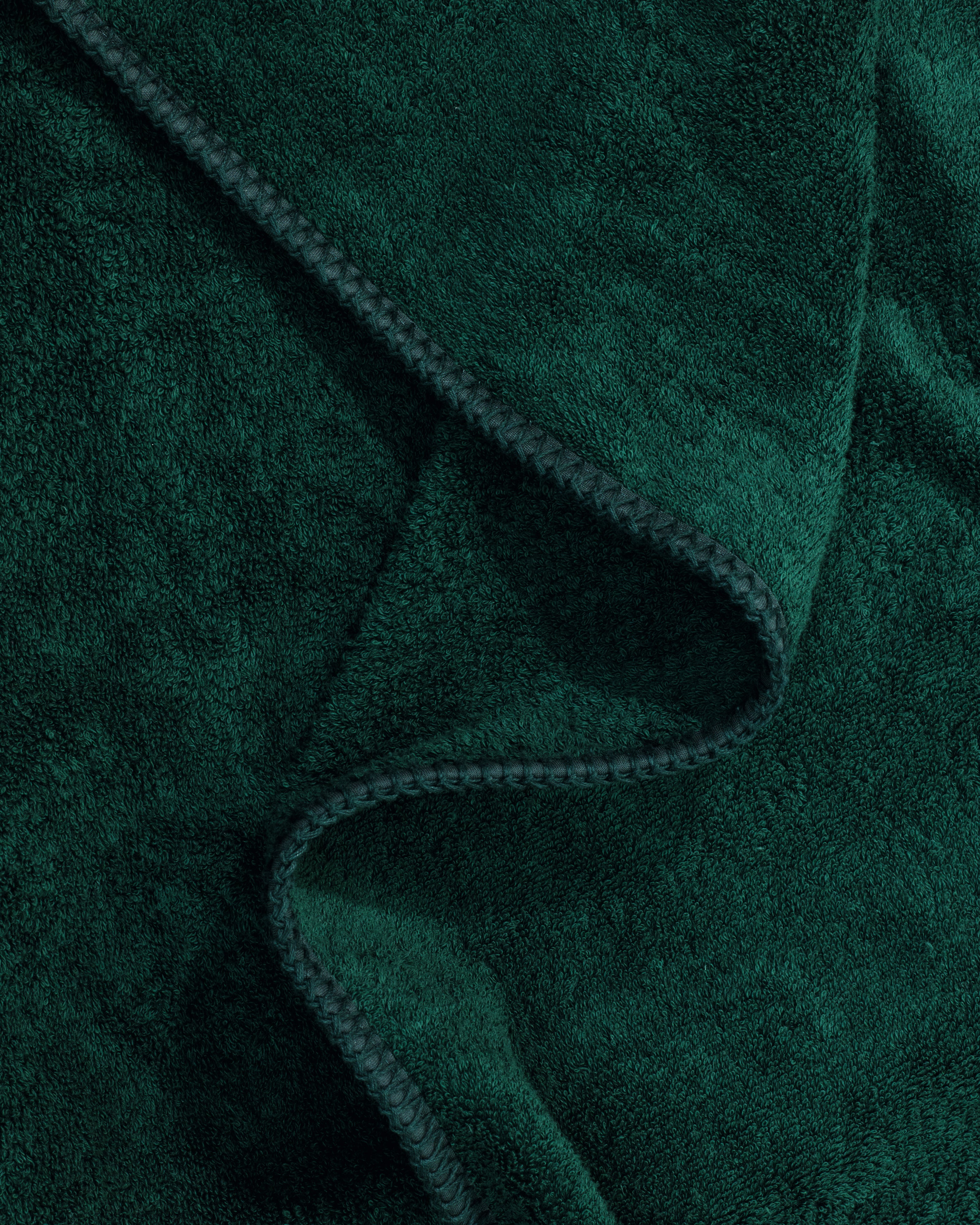 Kvadrat Raf Simons Whipstitch Towel in Dark Green