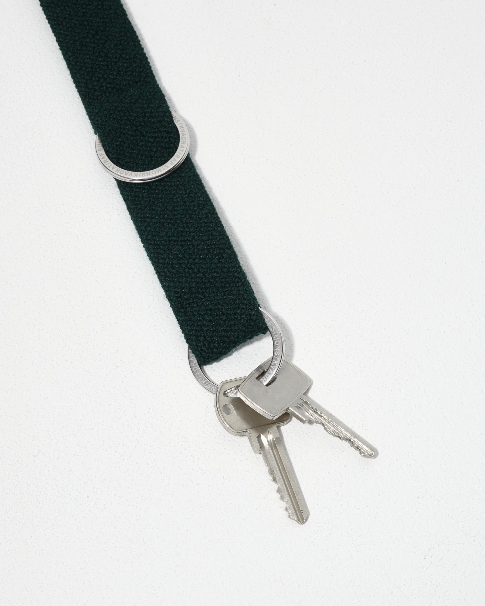 kvadrat raf simons keychain dark green