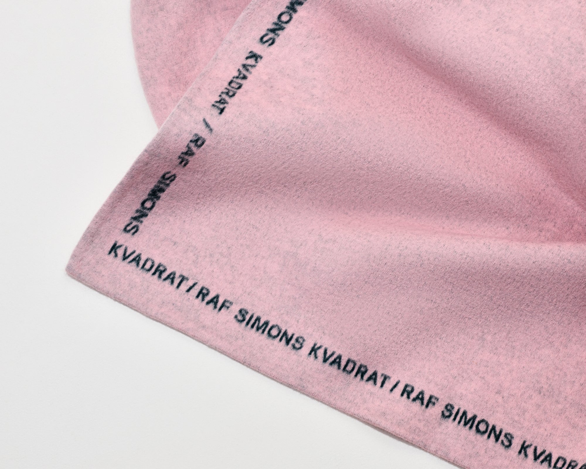 kvadrat raf simons double face wool throw pink 