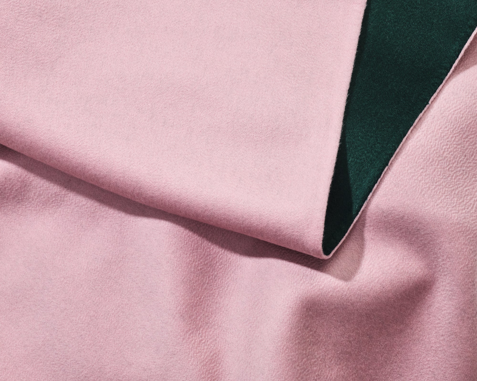 kvadrat raf simons double face cashmere throw dark green pink 