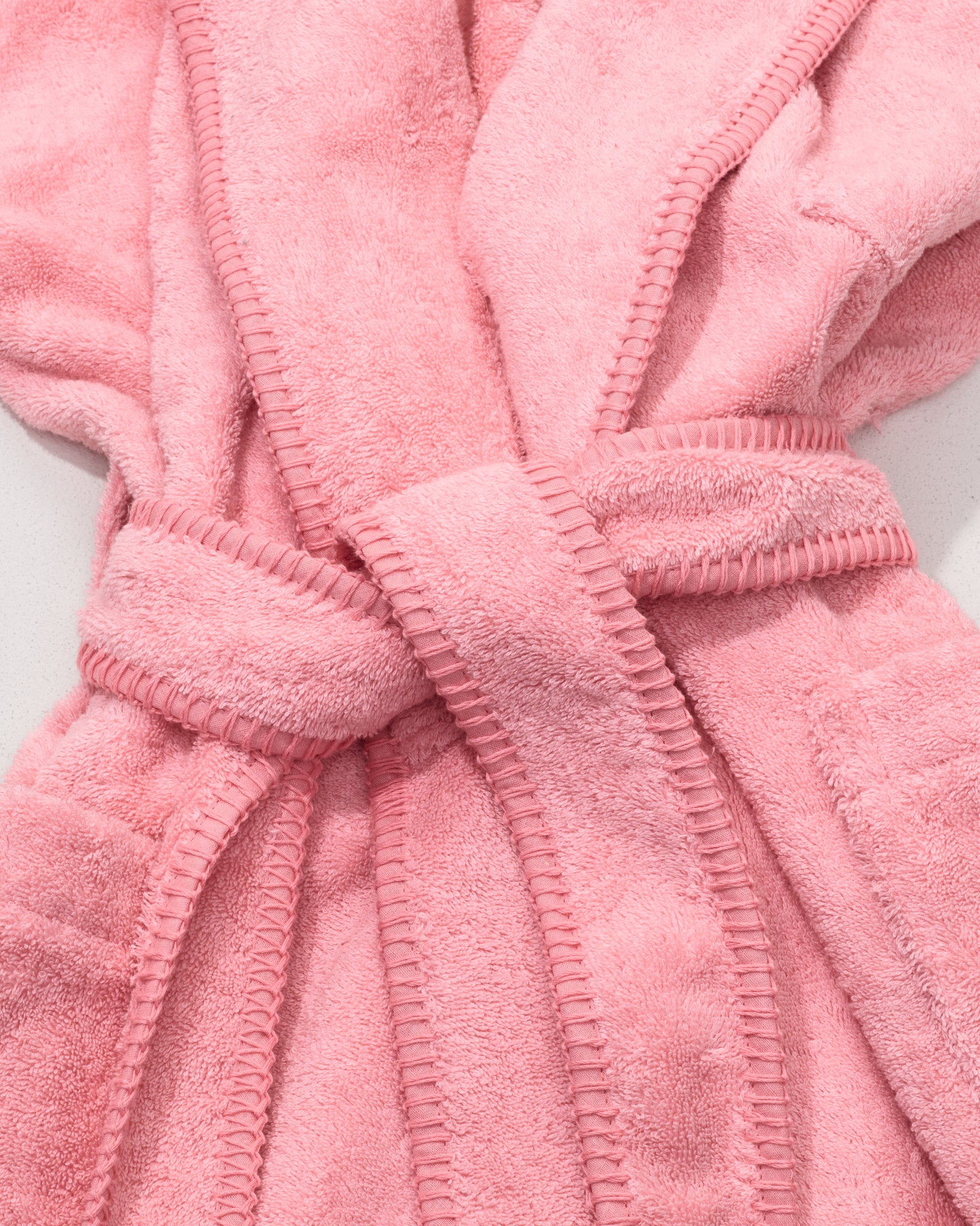 kvadrat raf simons whipstitch bathrobe pink 